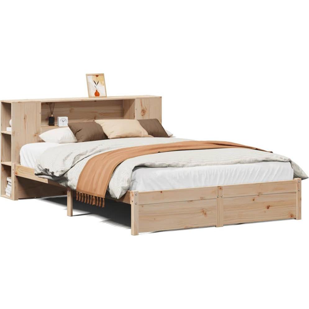 VidaXL, Bett, Bett mit Regal ohne Matratze (160 x 200 cm)