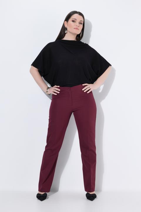 Produktbild Ulla Popken Hose, gerades Bein, Elastikbund, Stretch (56)