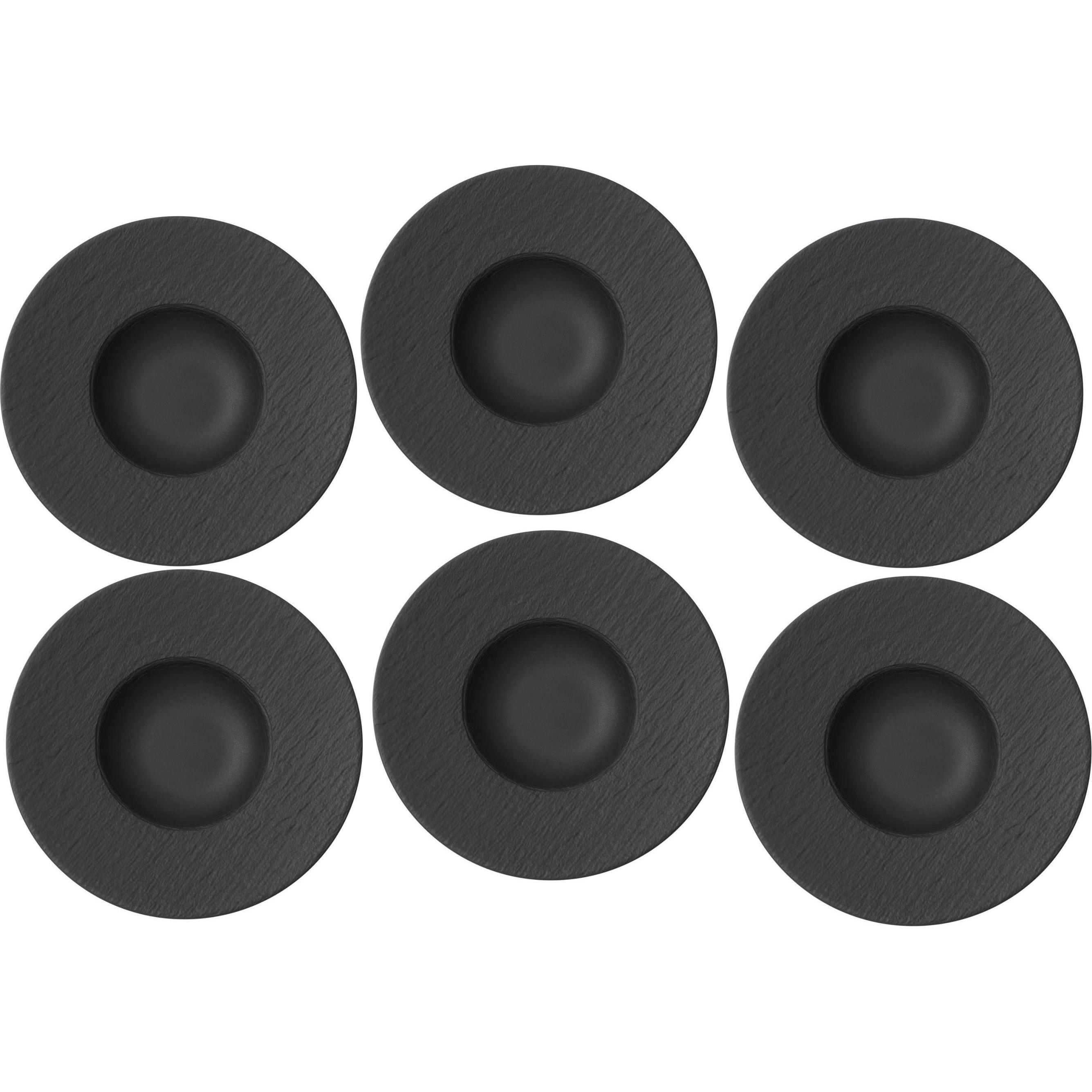 Villeroy & Boch Pastateller Manufacture Rock, Teller, Schwarz