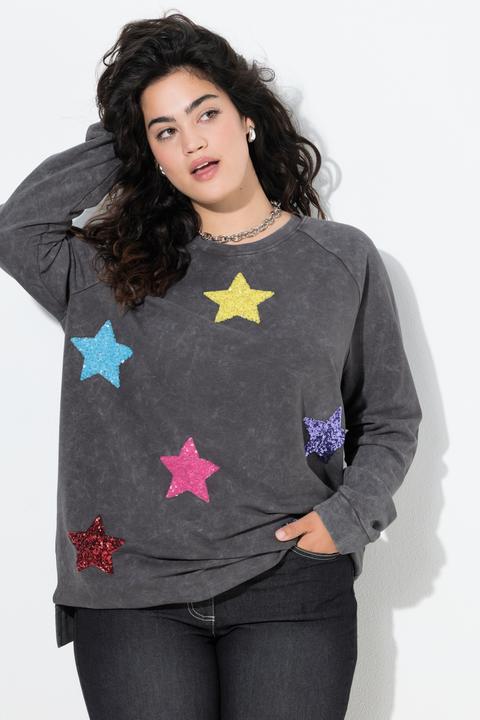 Produktbild Angel of Style Sweatshirt, oversized, Paillettensterne (44)