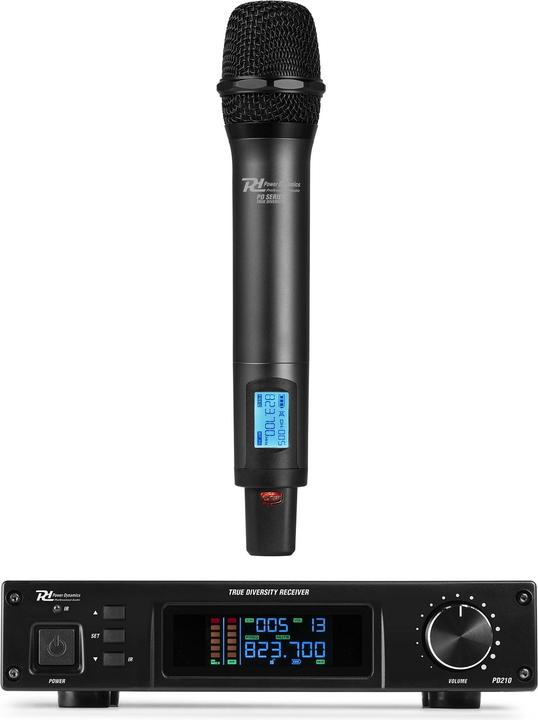 Actual product image Power Dynamics PD210 UHF microfoonsysteem met draadloze handmicrofoon - 160 kanalen -