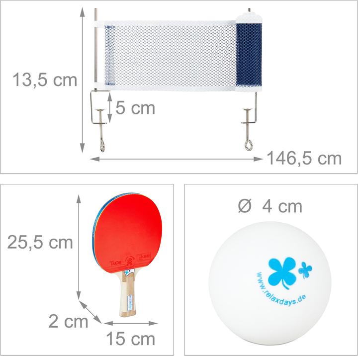 Image du produit Relaxdays Set de ping-pong