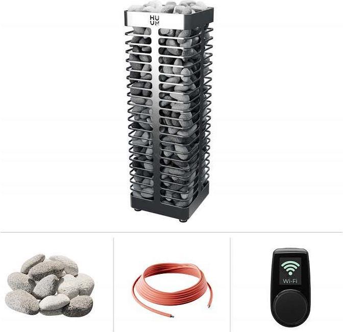Huum Komplett Elektro Saunaofen Set STEEL 6 kW