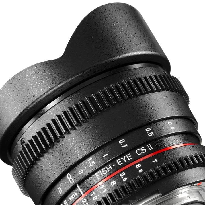 Produktbild Walimex pro Pro Objektiv 8mm, f/3.5 II VDSLR Fisheye, Canon (Canon EF-S, Vollformat)