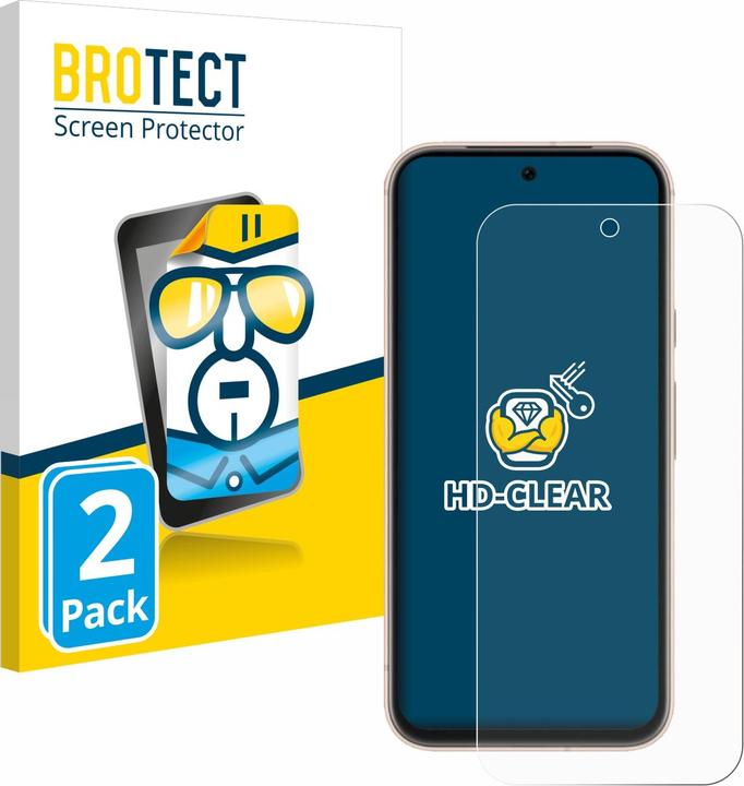 Produktbild BROTECT Schutzfolie Displayschutz Klar (2 Stück, Google Pixel 8a)