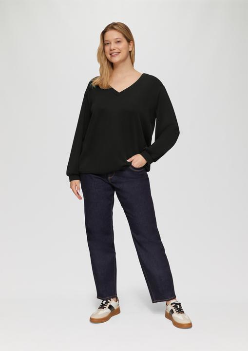 Immagine prodotto S.Oliver Sweatshirt Scuba-Sweatshirt mit V-Ausschnitt (44)
