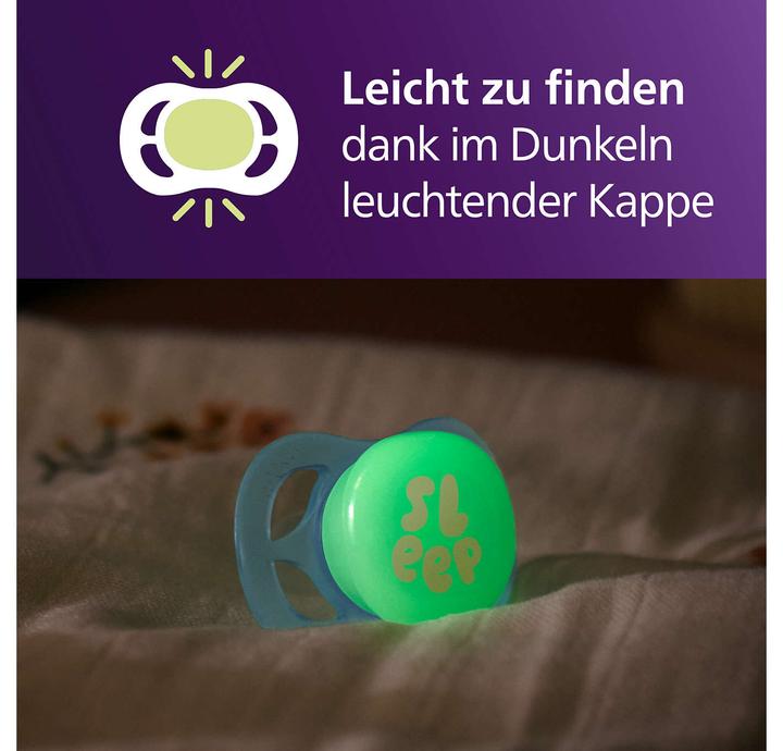 Productafbeelding Philips Avent Pacifier SCF075/18 ultra start für die Nacht (2 x, tot 2 M., Vanaf de geboorte)