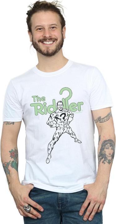 Actual product image Mens The Riddler Mono Action Pose T-Shirt (XXL)