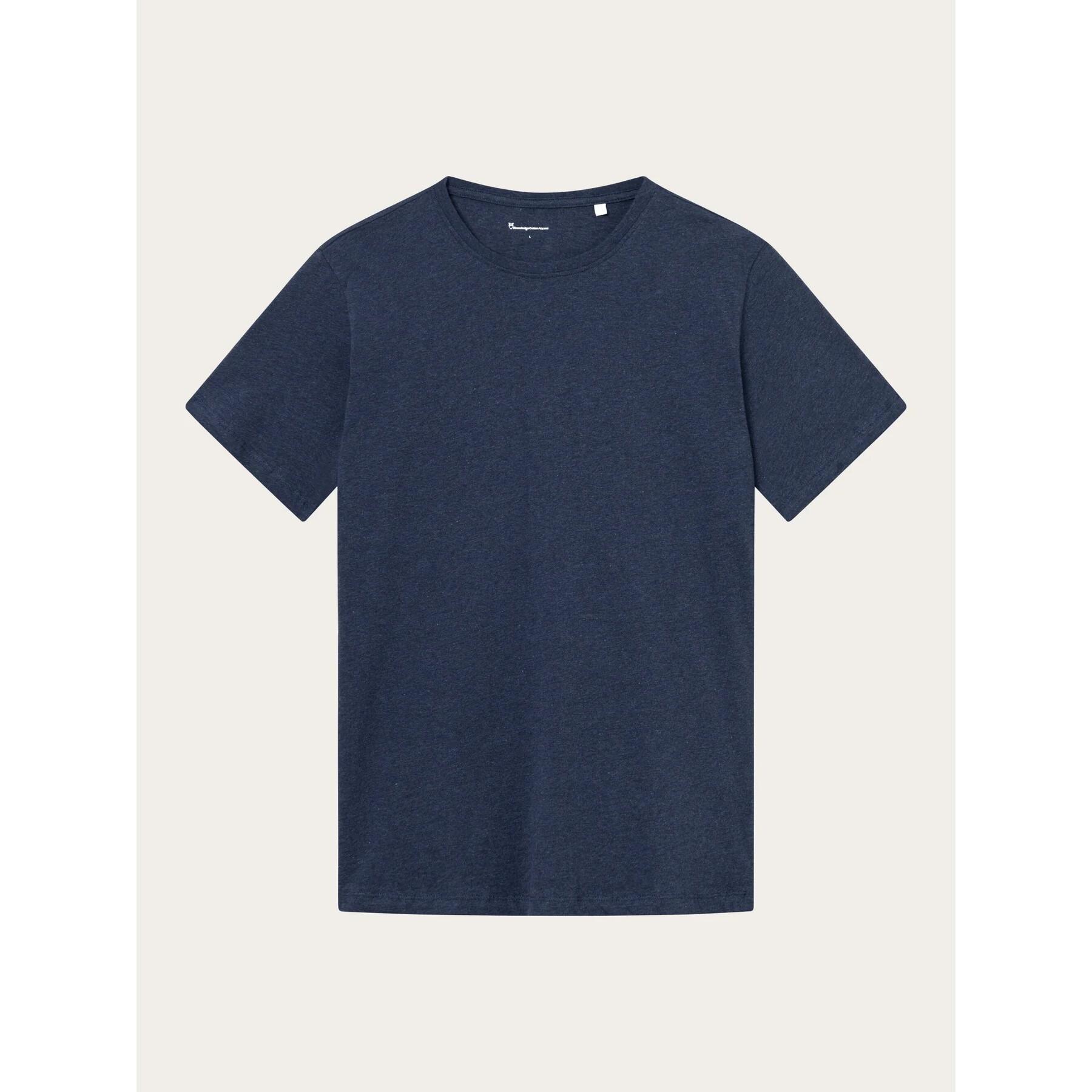 KnowledgeCotton Apparel, Herren, Shirt, t-hirt agnar, Blau, (S)