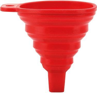 Magni APA 31364 Silikon-Trichter, faltbar, für Auto, rot