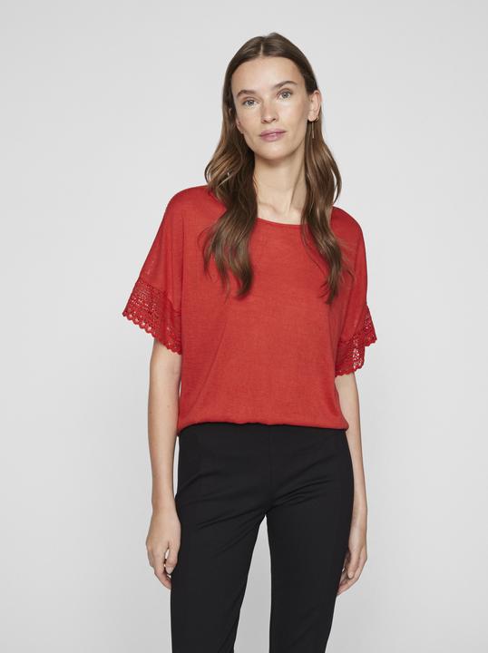 Produktbild Vila Rundhals Oberteil mit kurzen Ärmeln (M)