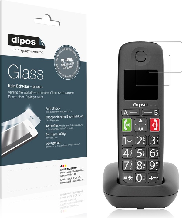 Produktbild Dipos Anti-Shock Displayschutz Matt 9H (1 Stück, Gigaset GS290)