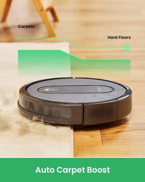 Actual product image Vactidy Aspirapolvere robot con 2800 Pa, 120 min autonomia, comando vocale, per peli animali e tappeti (Robot vacuum)