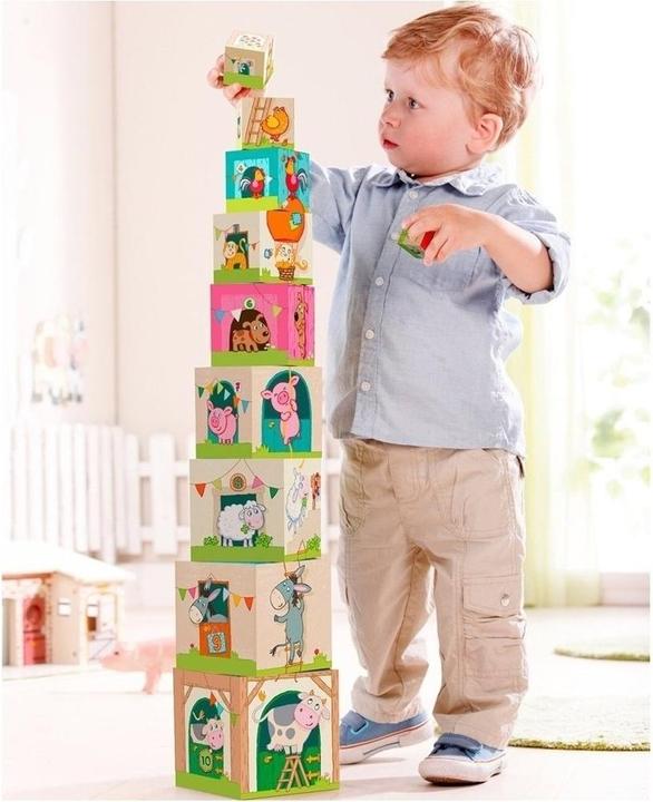 Produktbild Haba Stapelwürfel Auf dem Land