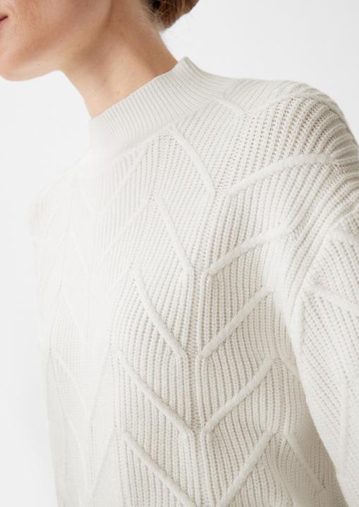 Produktbild Comma Strickpullover Softer Pullover mit Strickmuster (34)