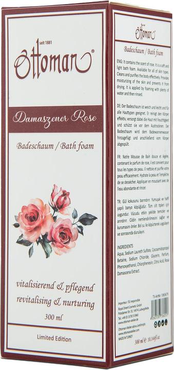 Actual product image Ottoman Rose bath foam, 300ml, relaxing bath experience (300 ml, Bubble bath)