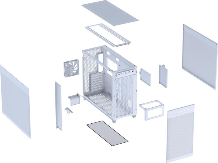 Produktbild ASUS Geh PRIME AP303 MESH WHITE (ATX, mATX, Mini-ITX)