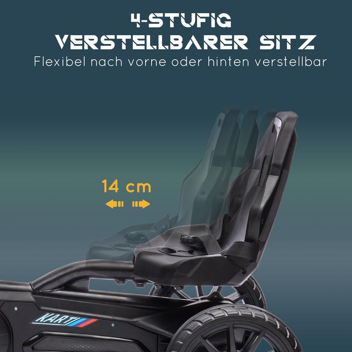 Actual product image Homcom Go-Kart Kunststoff, Metall Schwarz