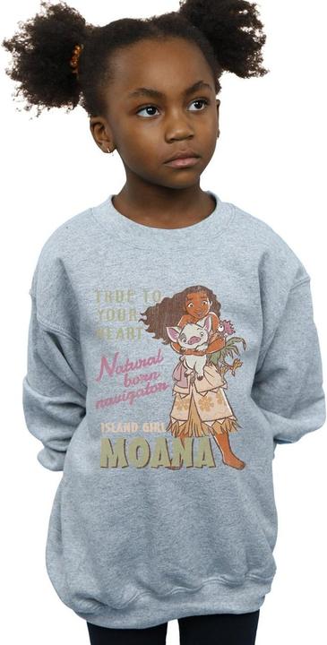 Produktbild Disney Moana Natural Born Navigator Sweatshirt Mädchen (128)