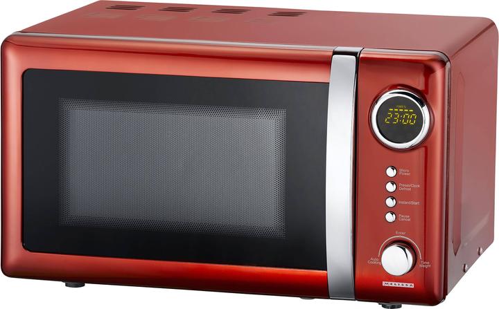 Productafbeelding Melissa Retro Magnetron met 20 Liter Inhoud, 700 Watt - 5 Programma's, Draaiplateau - Rood... (20 l)