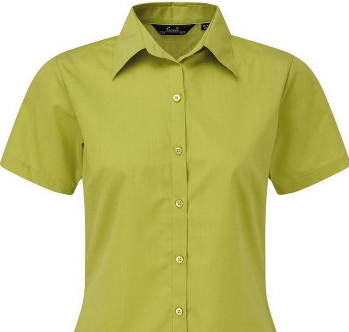 Actual product image Premier Short sleeve poplin blouse work shirt (32)