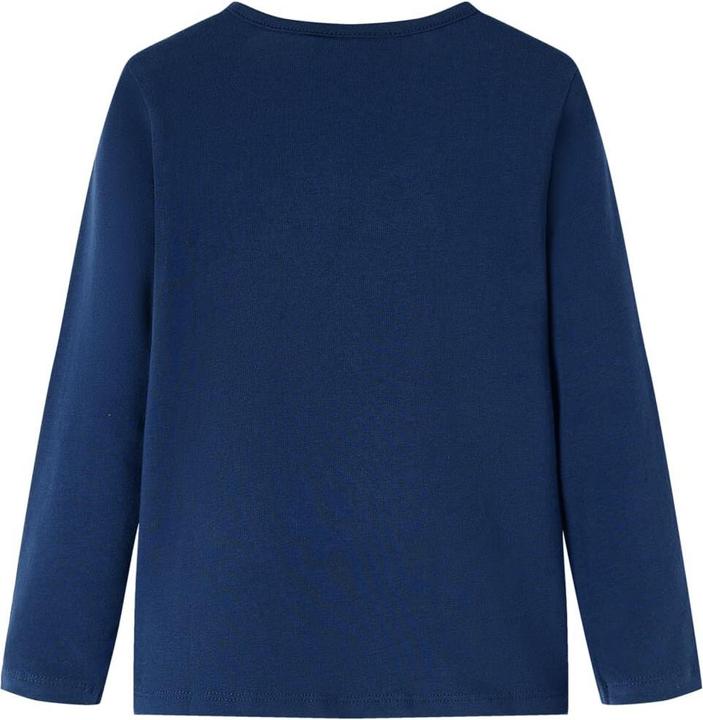 Produktbild VidaXL Kinder-Langarmshirt Marineblau 92,Material: 95 % Baumwolle (92)