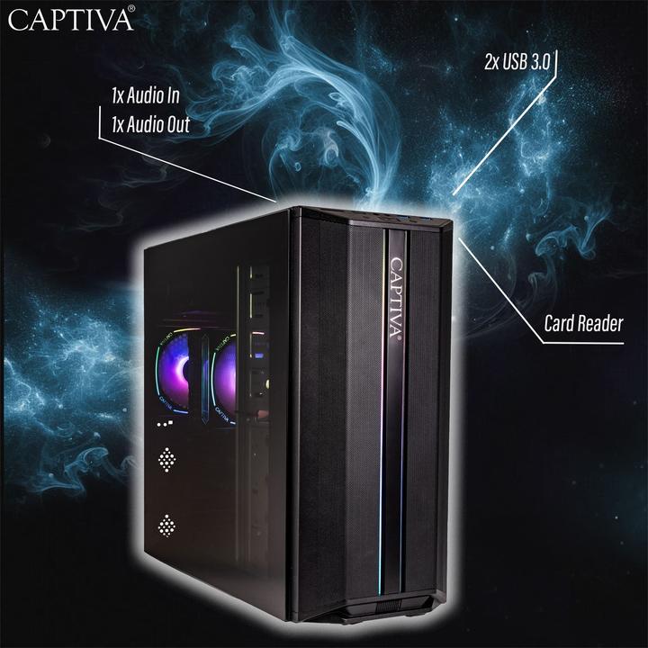 Produktbild Captiva Crucial-Gamescom-Edition 2025 R93-603 (AMD Ryzen 5 9600X, 16 GB, 2000 GB, GeForce RTX 5060 Ti)
