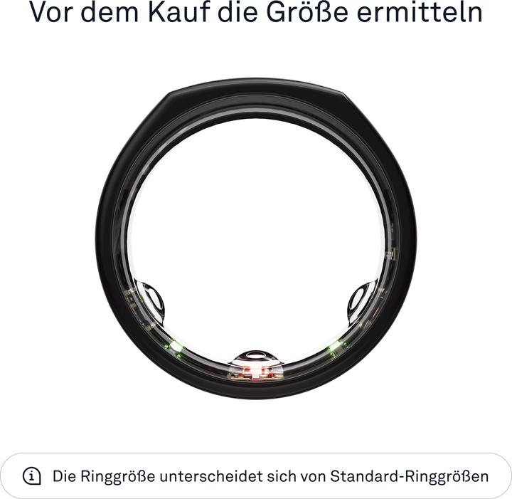 Actual product image Oura Ring Gen3 Heritage (6, Black)