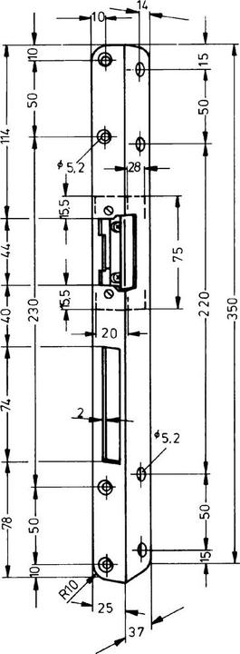 Image du produit effeff Gâches de sécurité pour gâche électrique (Plaque de frappe)