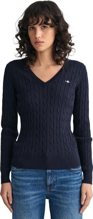 Actual product image GANT Stretch Cotton Cable V-Neck (XL)