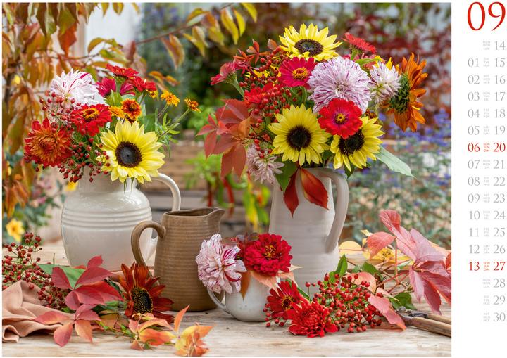 Image du produit Blumenzauber Kalender 2026 (45 x 33 cm, Anglais, Français, Allemand)