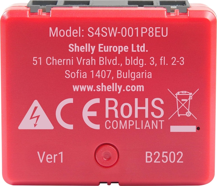 Actual product image Shelly 1PM Mini Gen4 (Switch actuator)