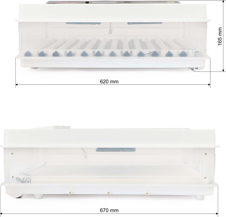 Actual product image Wiltec Fudajo Vollautomatischer Flächenbrüter Brutmaschine 128 Eier Inkubator Hühner