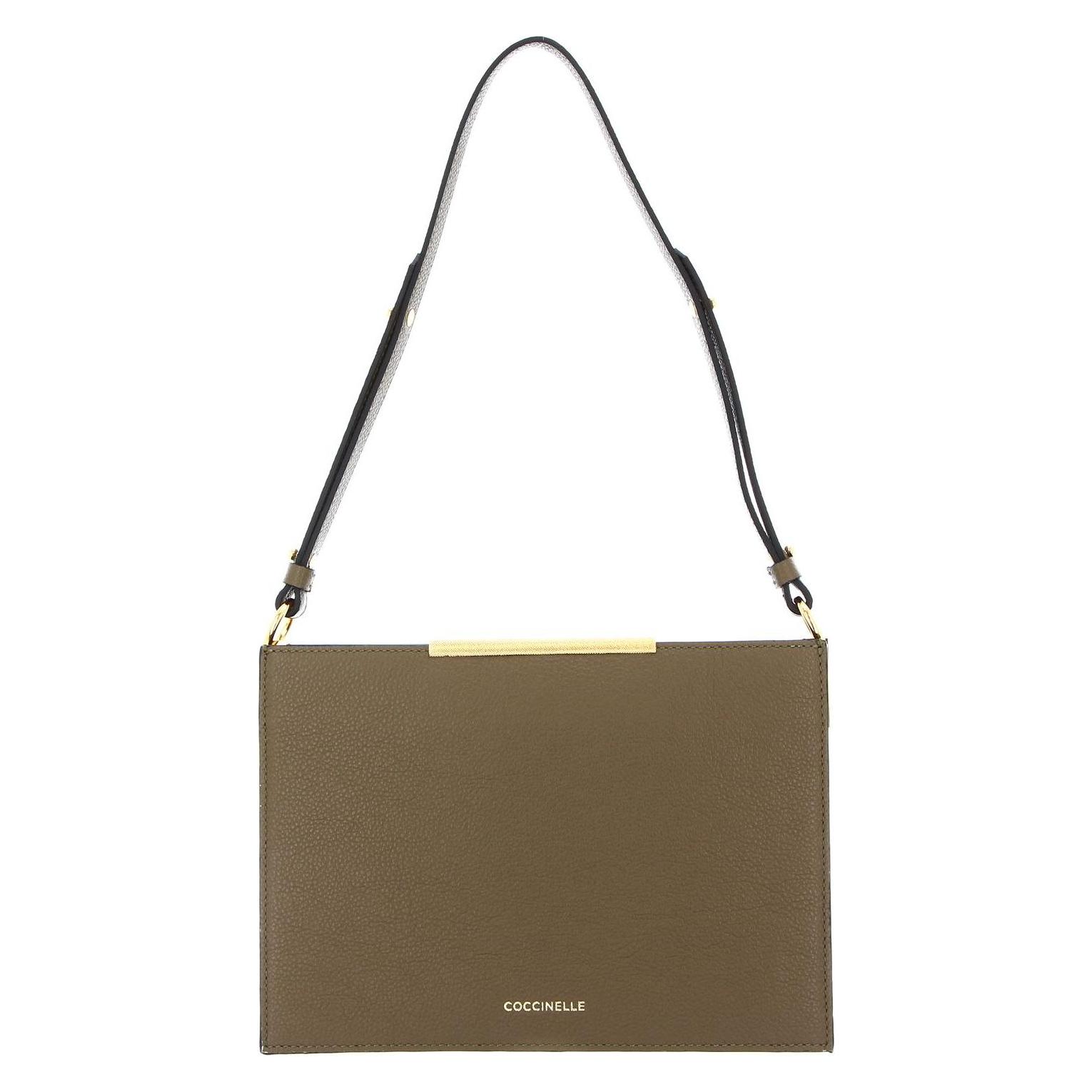 Coccinelle, Damen, Handtasche, Delices Flat Shoulder Bag, Grün