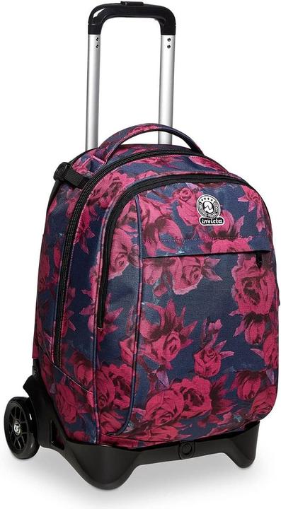 Image du produit Invicta Trolley transformable en sac à dos 3-en-1, système Cross Over, roues 100 mm, structure renforcée
