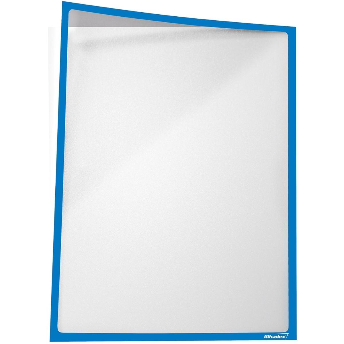 Ultradex, Informationsschild, Infotasche magnetisch für DIN A2 435x610mm VE=1 Stück blau