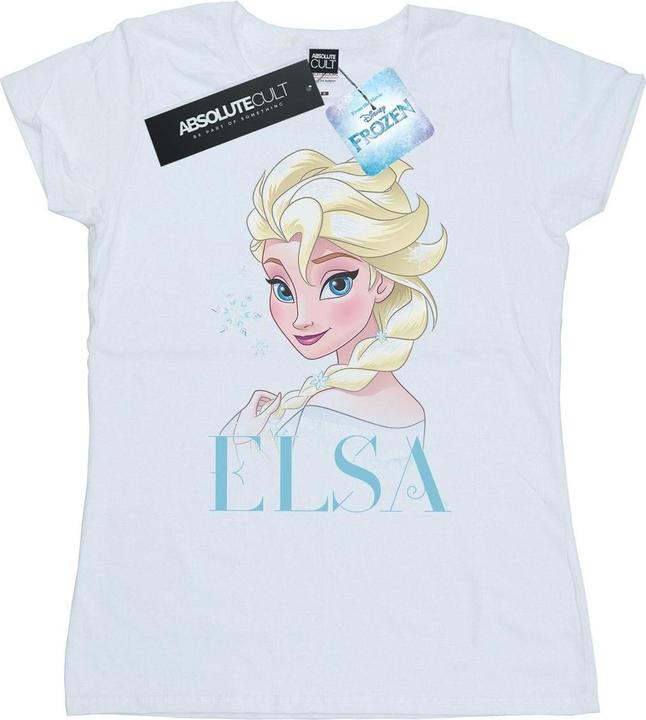 Immagine prodotto Disney Frozen Elsa Snowflake Portrait Maglietta Donna (L)