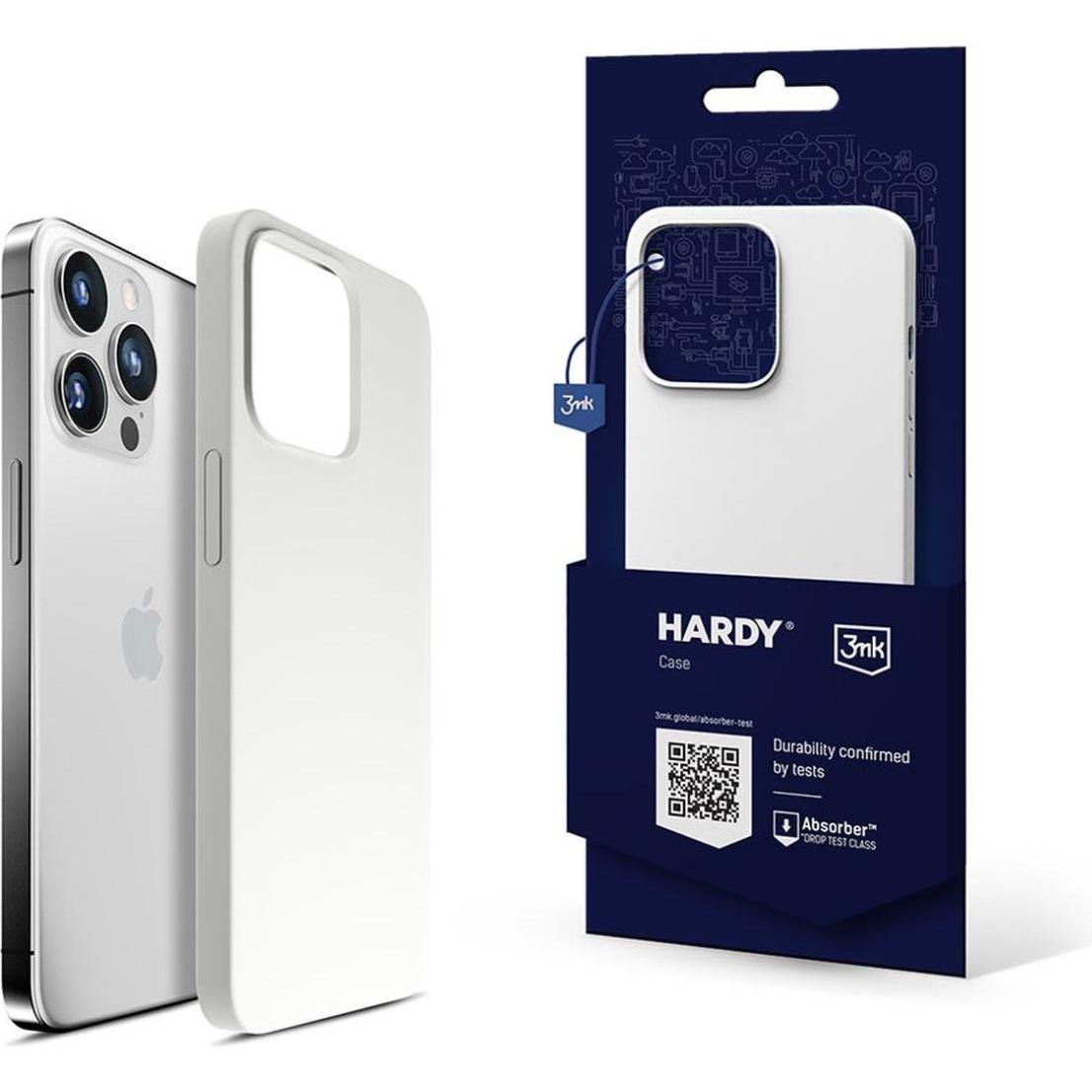 3MK Hardy Case iPhone 14 Pro Max 6,7" biały/white MagSafe (Apple iPhone 14 Pro Max), Smartphone Hülle, Weiss