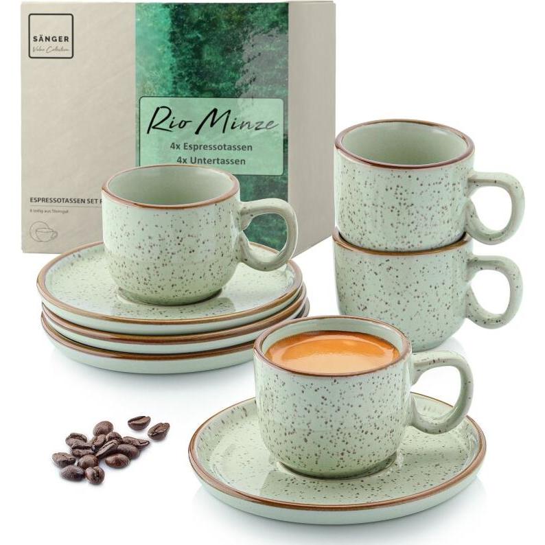 Sänger, Tasse, Espressotassen Set Rio Minze (80 ml, 4 x)