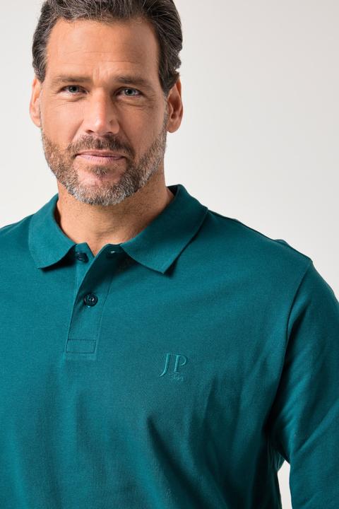 Produktbild JP1880 Poloshirt, Bauchfit, Basic, Langarm, Piqué, XXL bis 8 XL (6XL)