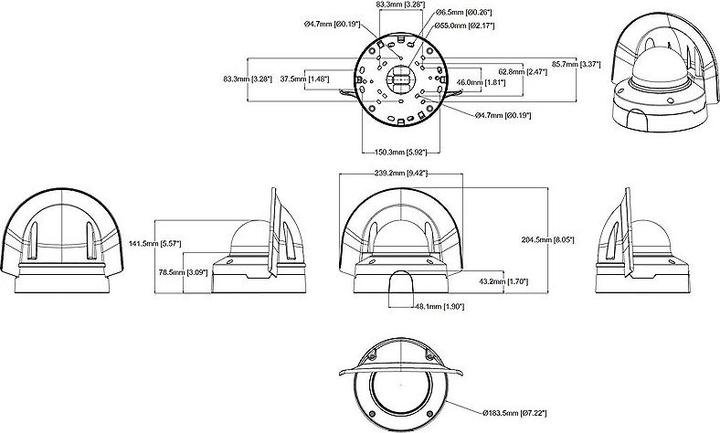 Actual product image Axis Network camera Q3626-VE (2688 x 1512 Pixels)