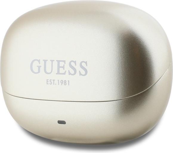 Produktbild Guess słuchawki Bluetooth GUTWST88MCTGD TWS + stacja dokująca złoty/gold Capsule Printed Logo (26 h, Kabellos)