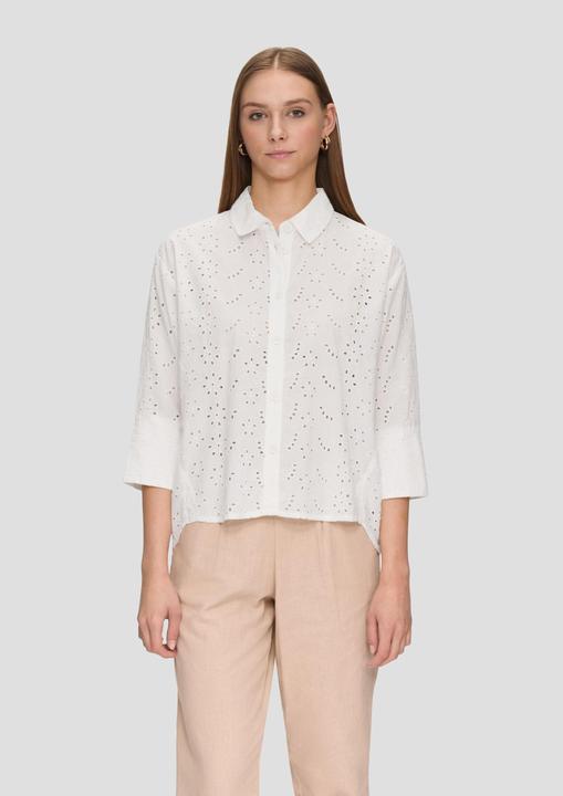 Produktbild s.Oliver Bluse Oversize-Bluse aus Broderie Anglaise (44)