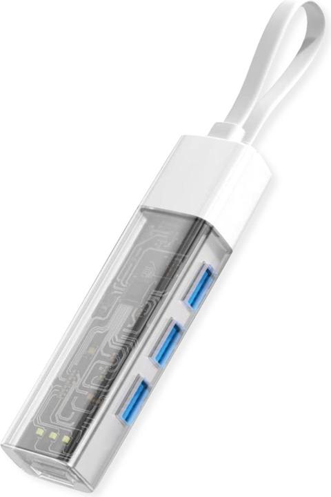 Secomp ROLINE USB3.2 Gen1 Hub 4x USB-A Typ A+C Kabel (14.02.5062) (USB-A, USB-C, 4 ports)