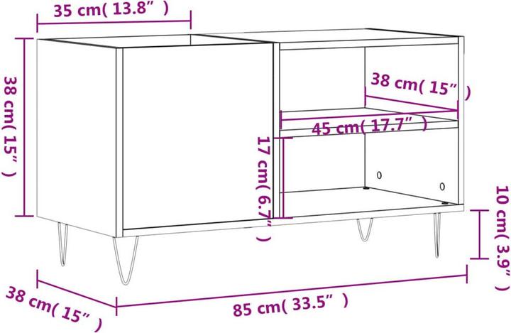 Produktbild vidaXL Plattenschrank