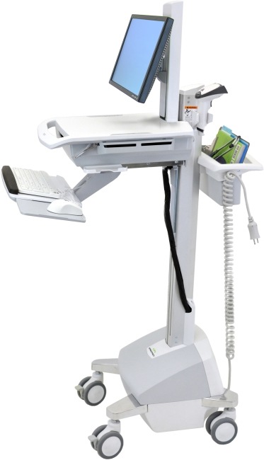Image du produit Ergotron Chariot multimédia StyleView EMR, SLA Powered, EU Aluminium