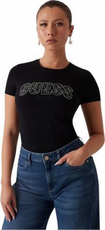 Produktbild Guess Damen T-Shirt mit Rundhalsausschnitt aus Spitze (M)