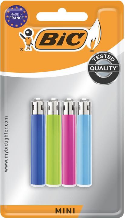Bic Rubbing lighter J25 Mini, pack of 4