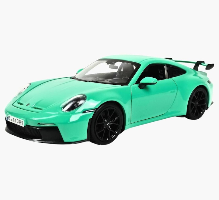 Actual product image Bburago Porsche 911 GT3 (1 piece - green or orange)