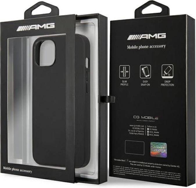 Produktbild Mercedes AMG AMHCP14SDOLBK iPhone 14 6,1" czarny/black hardcase Leather Hot Stamped (Apple iPhone 14)